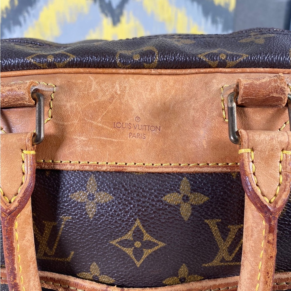 Authentic Louis Vuitton LV Hand Bag Deauville Browns Monogram - Picture 5 of 13